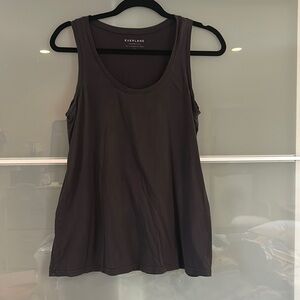 Everlane soft black small petite tank supine cotton. Bucket 4